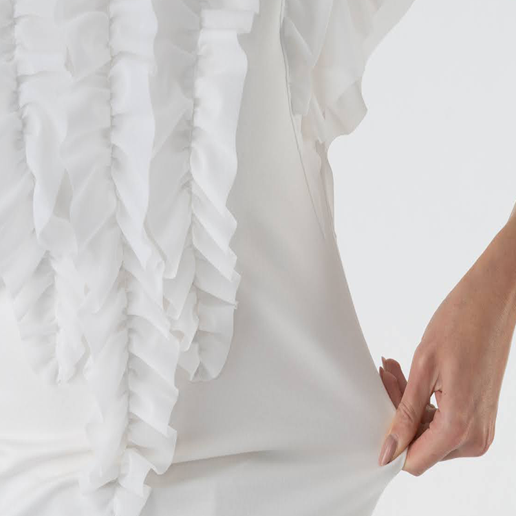 Combining different materials<br> High sewing technology