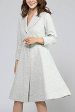 White And Grey Princess Dress