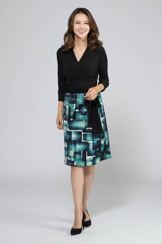 Kate Check Collared Wrap Dress