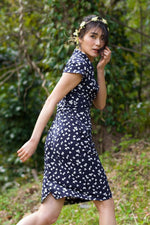 Navy Butterfly Shell Dress