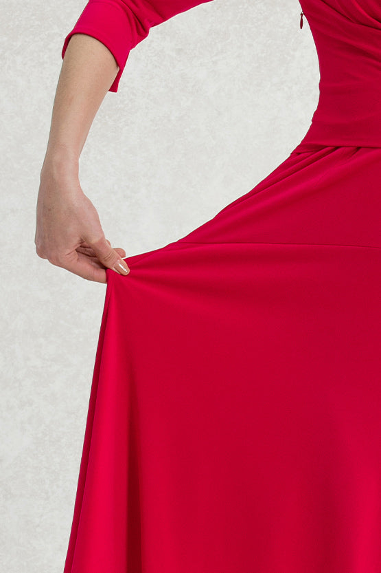 Cherry Pink Cache-Coeur Dress