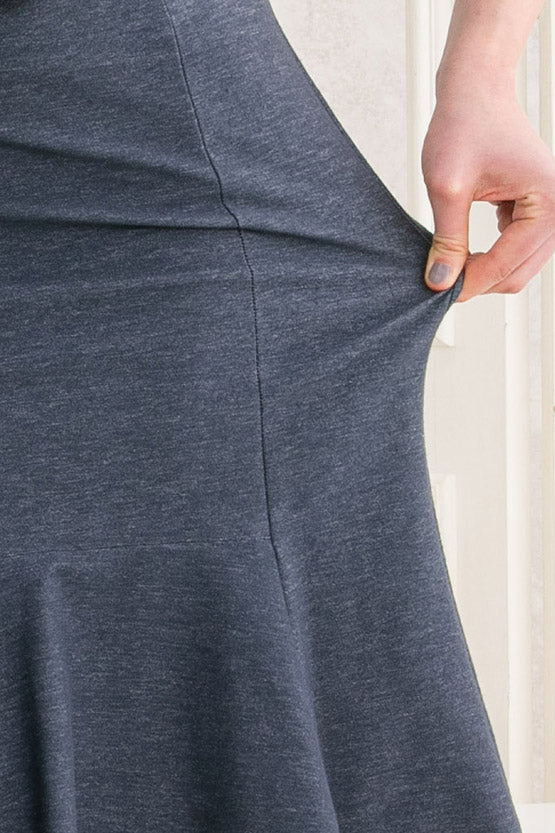 Indigo Stretch Denim Mermaid Skirt