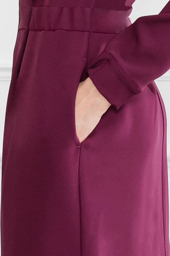 Bordeaux Shirt Dress