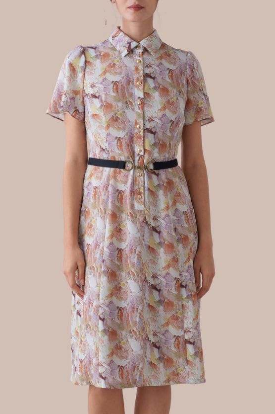 Stretch Georgette: Womanhood Shirt Dress