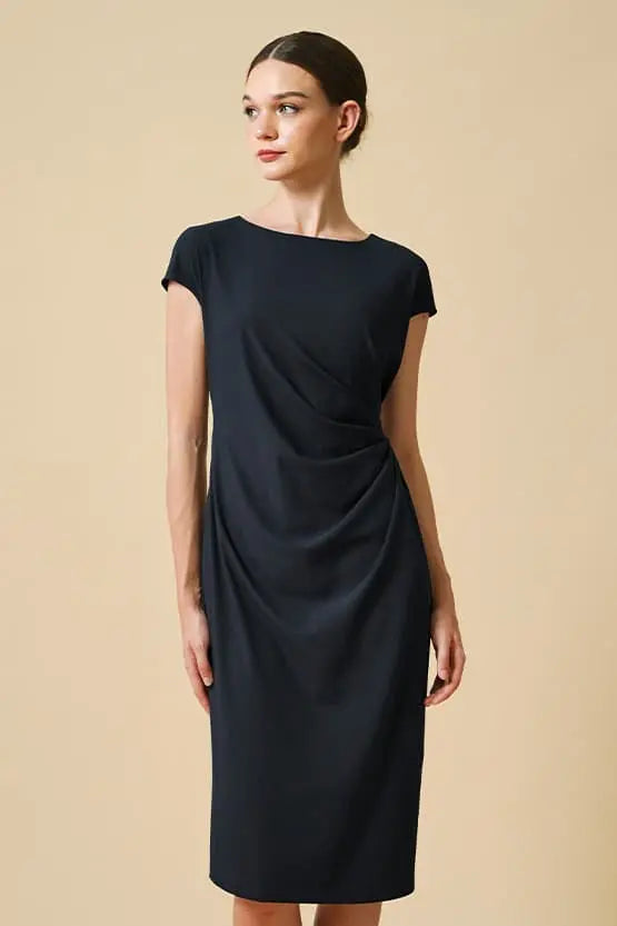 Cotton Blend Sash T-Shirt Dress