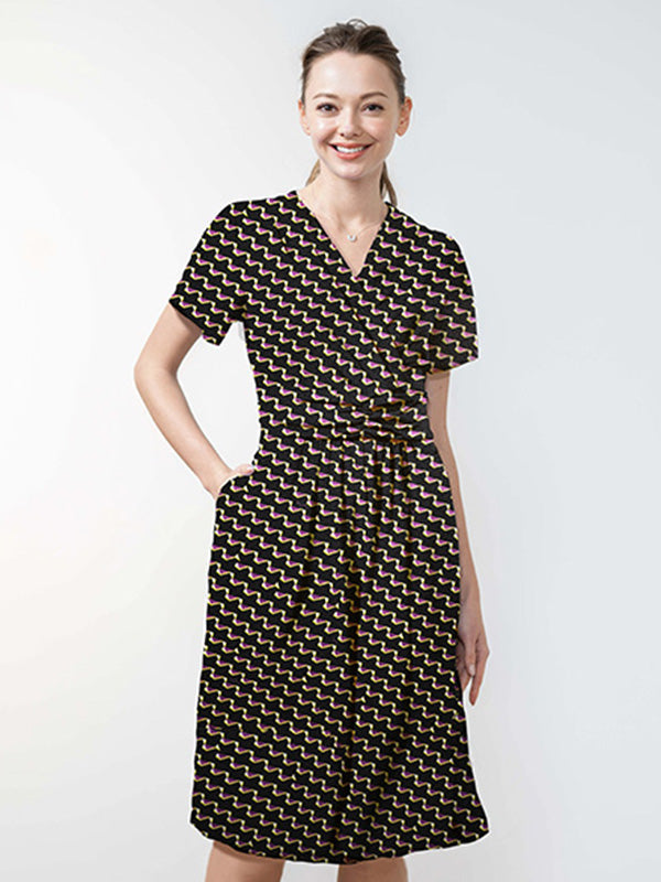 Reproduction / Long Length: Purple Yacht Marilyn Dress