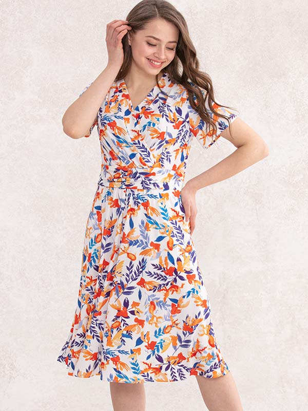 Japanese Pattern: Water Goldfish Marilyn Dress