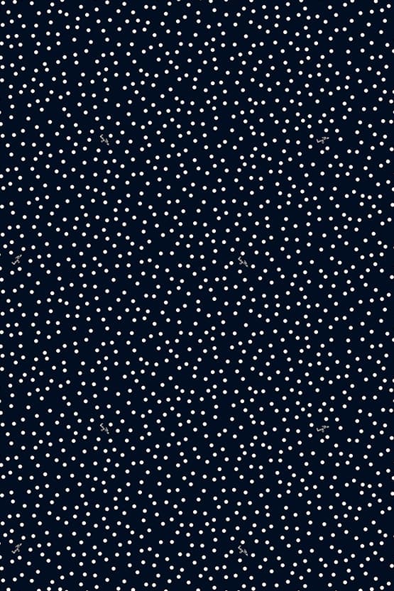 Navy Tiny Dot Long Marilyn Dress