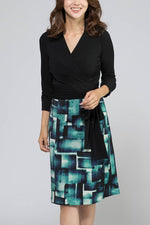 Kate Check Collared Wrap Dress