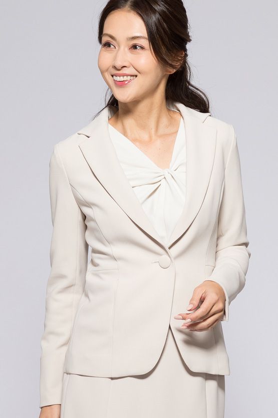 Beige Tailored Jacket