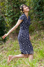 Navy Butterfly Shell Dress