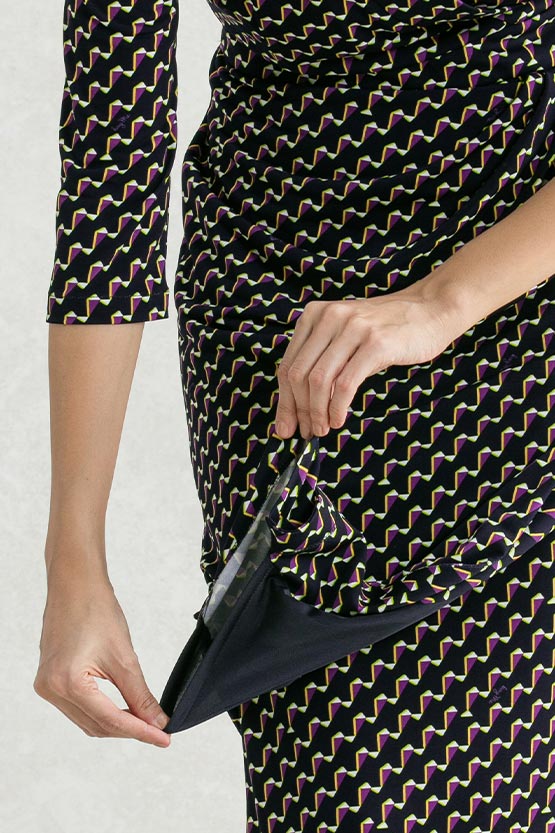 Purple Yacht Asymmetric Dress