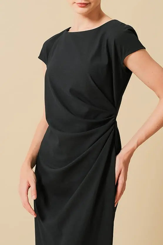 Cotton Blend Sash T-Shirt Dress