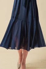 Stretch Chiffon: Long Mermaid Dress
