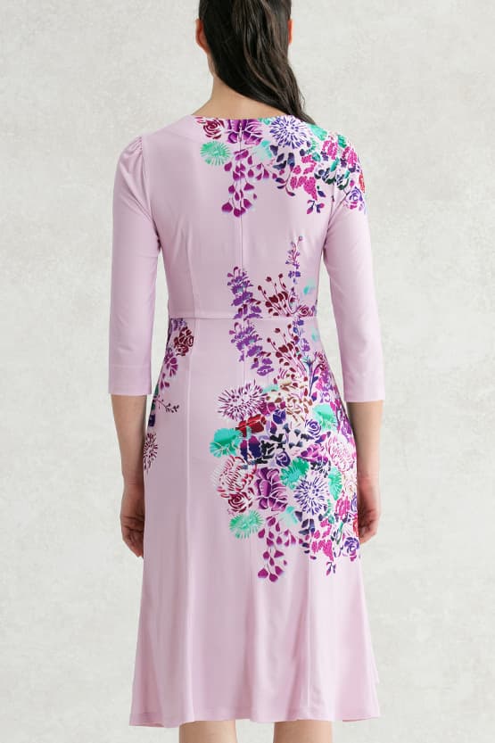 Stretch Jersey: Stretch Jersey Bloom Gathered Dress