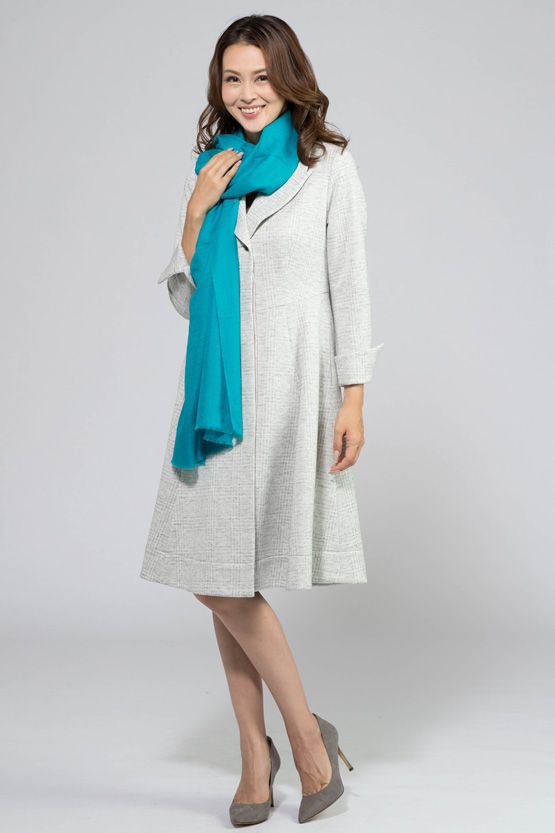White And Grey Princess Dress