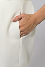 White Washable Stretch 3D Dress