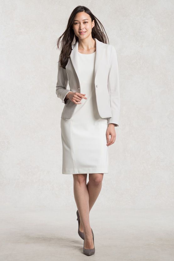 Navy High Neck Blouson Dress
