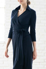 Navy Wrap Dress