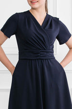 Body Shape Correction: Navy Marilyn Dress