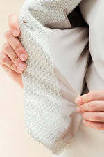 Jacquard: Jacquard White Tailored Jacket