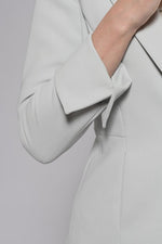 Light Grey Heathered Stretch Tailored Jacket