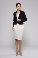 White Washable Stretch 3D Dress