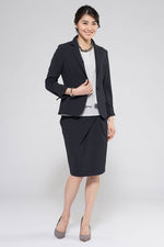 Stretch Chiffon: Light Grey Double Layer Chiffon Top