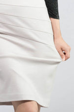 Light Beige Rich Wool Switch Skirt