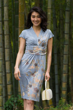 Japanese Pattern: Silk Hana Asagi Shell Dress
