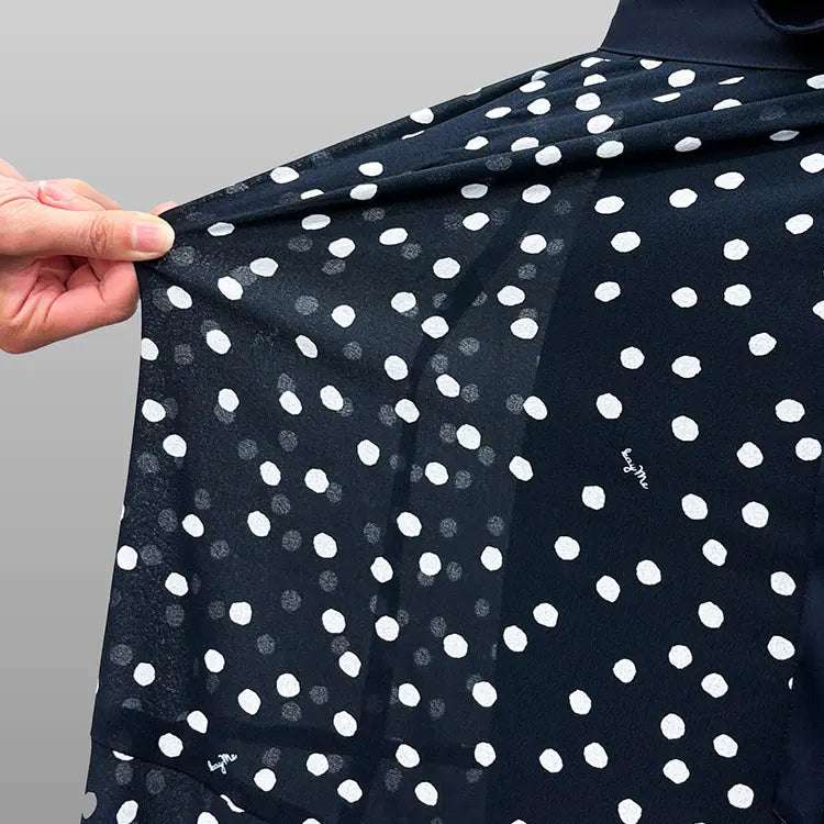 Lightweight stretch chiffon for comfort