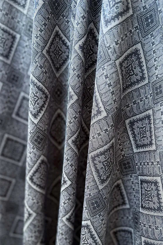 Oshima Tsumugi Design Stretch Jersey: Marilyn Dress