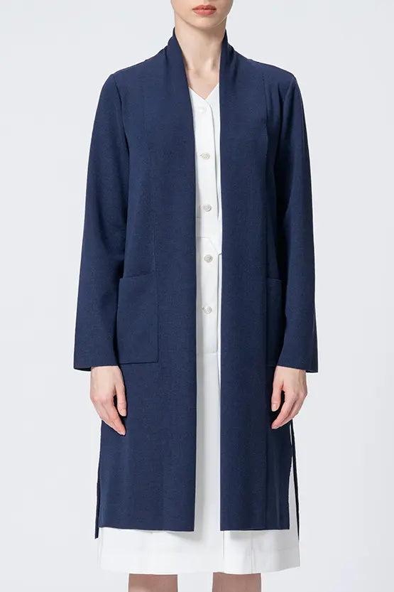 【Washable Wool Knit】Long Line Cardigan