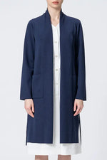 【Washable Wool Knit】Long Line Cardigan