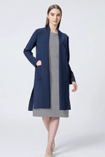 【Washable Wool Knit】Long Line Cardigan