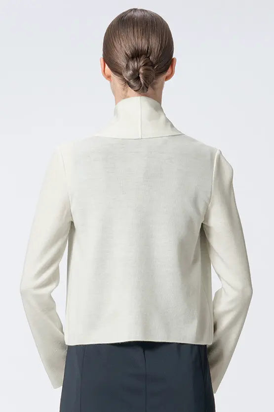 【Washable Wool Knit】Short Line Cardigan
