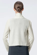 【Washable Wool Knit】Short Line Cardigan