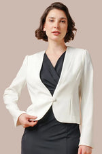 Space Material: Bolero Jacket with Buttons