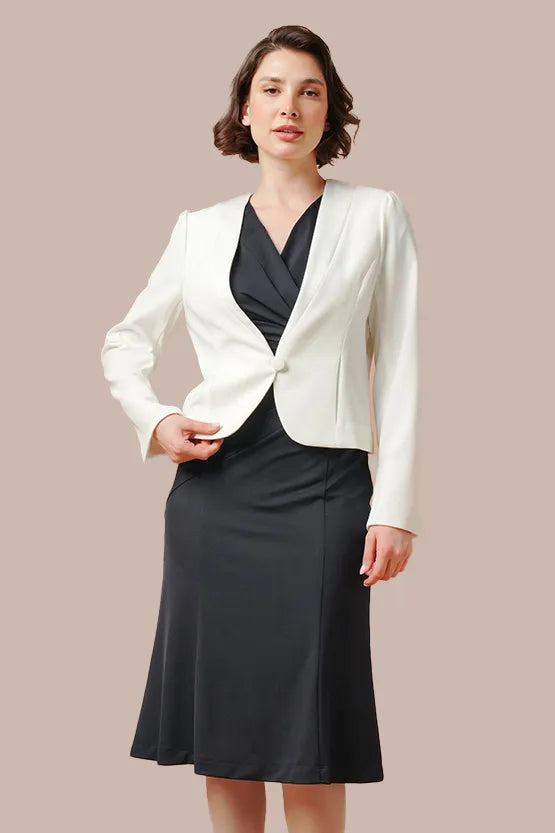 Space Material: Bolero Jacket with Buttons