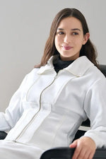 Space Material: Corset Zip-Up