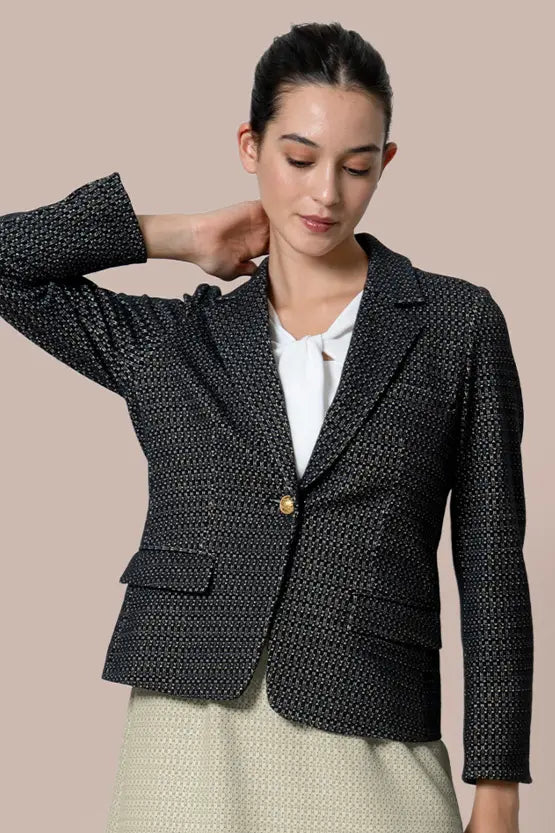 Lame Jacquard:Tailored Jacket