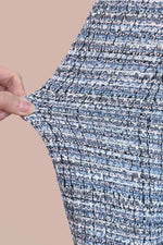 Boucle Tweed: Collarless Short Jacket