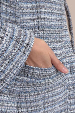 Boucle Tweed: Collarless Short Jacket