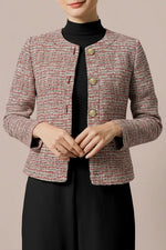 Stretch tweed: Short jacket
