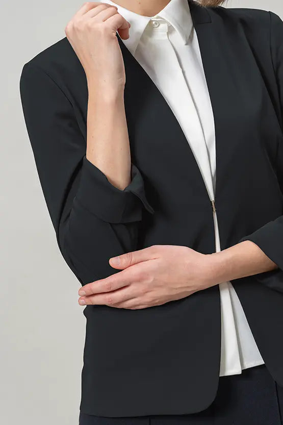 Tech Jersey: Collarless Jacket