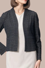 Lame Jacquard: Bolero-Length Jacket