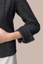 Lame Jacquard: Bolero-Length Jacket