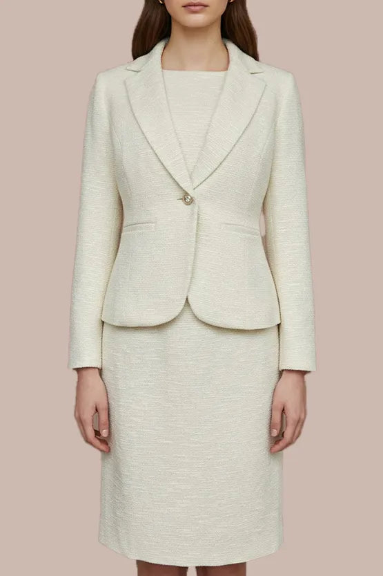 Stretch tweed: tailored jacket