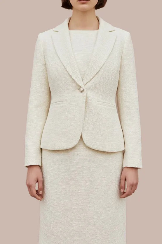 Stretch tweed: tailored jacket