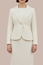 Stretch tweed: tailored jacket